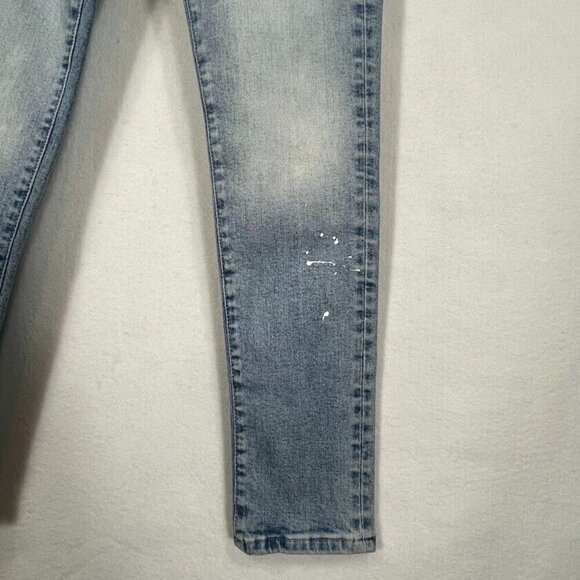 Triarchy Skinny Jeans Distressed Painter Art Grunge School Bold Party NWT 28 - Picture 4 of 7